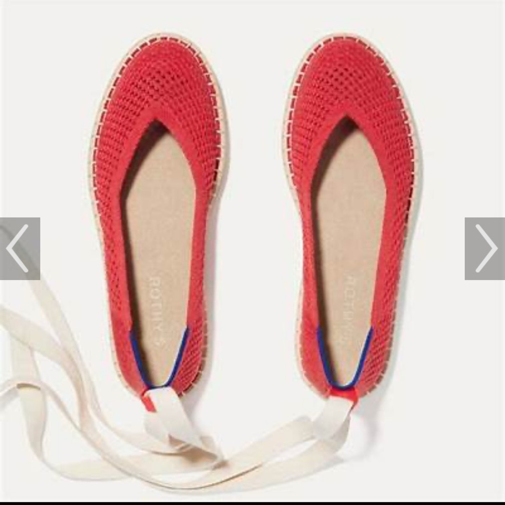 BNWOT Rothy's Red Hot Espadrilles 8.5